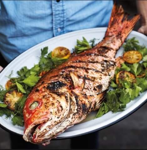 Grilled Fish in New Caledonia