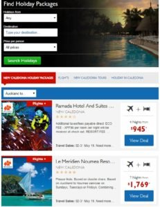 Tour Packages to New Caledonia from Auckland